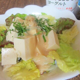 リケン×小岩井★豆腐と薬味のレタスサラダ
